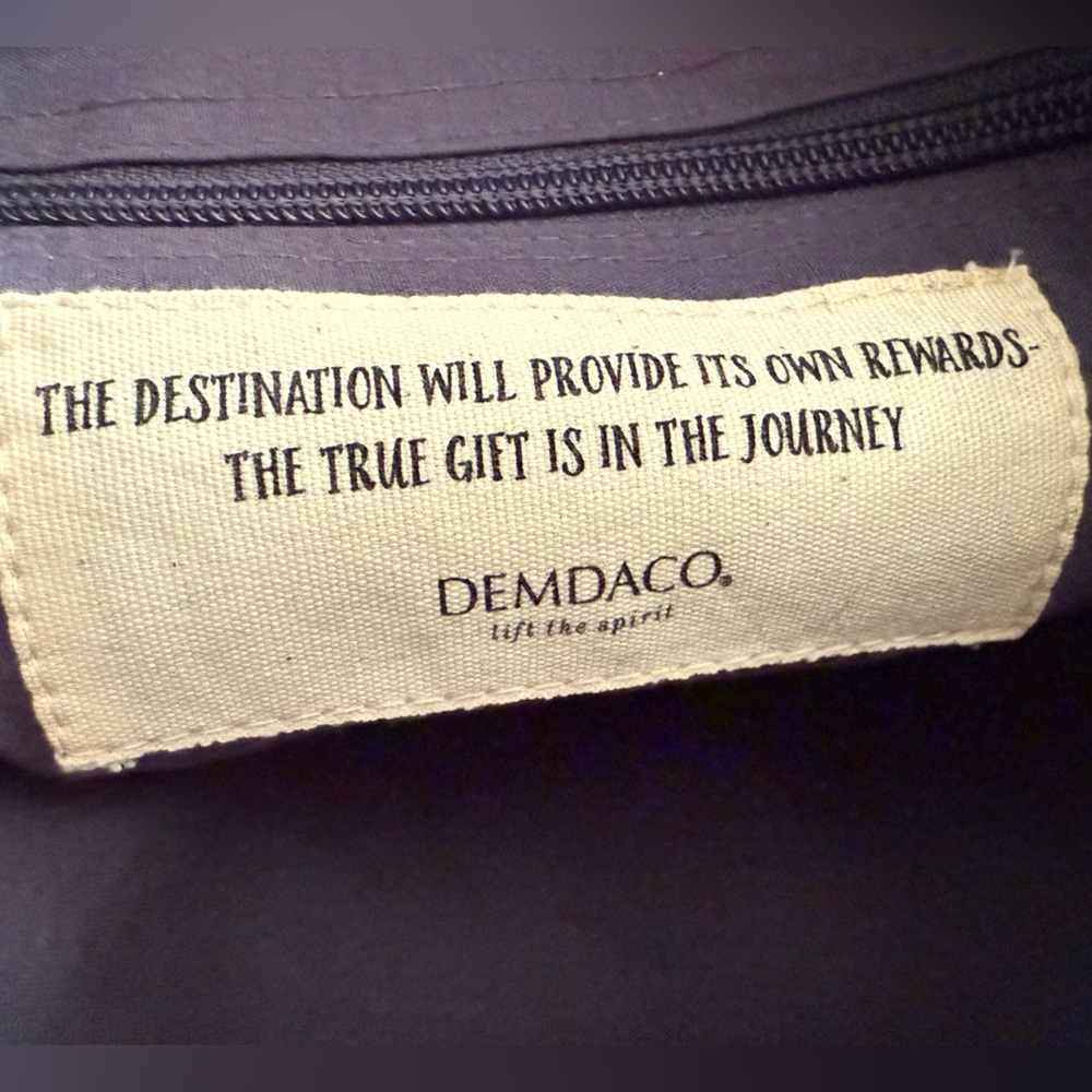 Demdaco Blue Woven Crossbody Bag - Picture 5 of 5